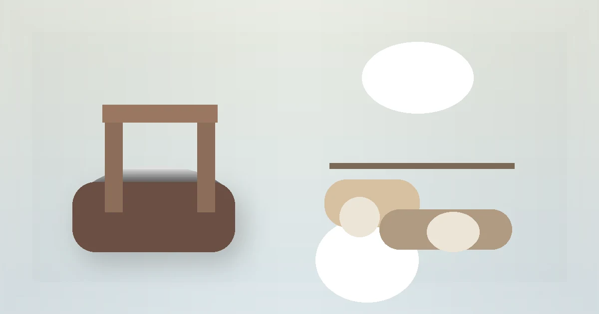 At-Home Balance Routine for Older Adults guide visual with a chair, walking shoes, and support surface.