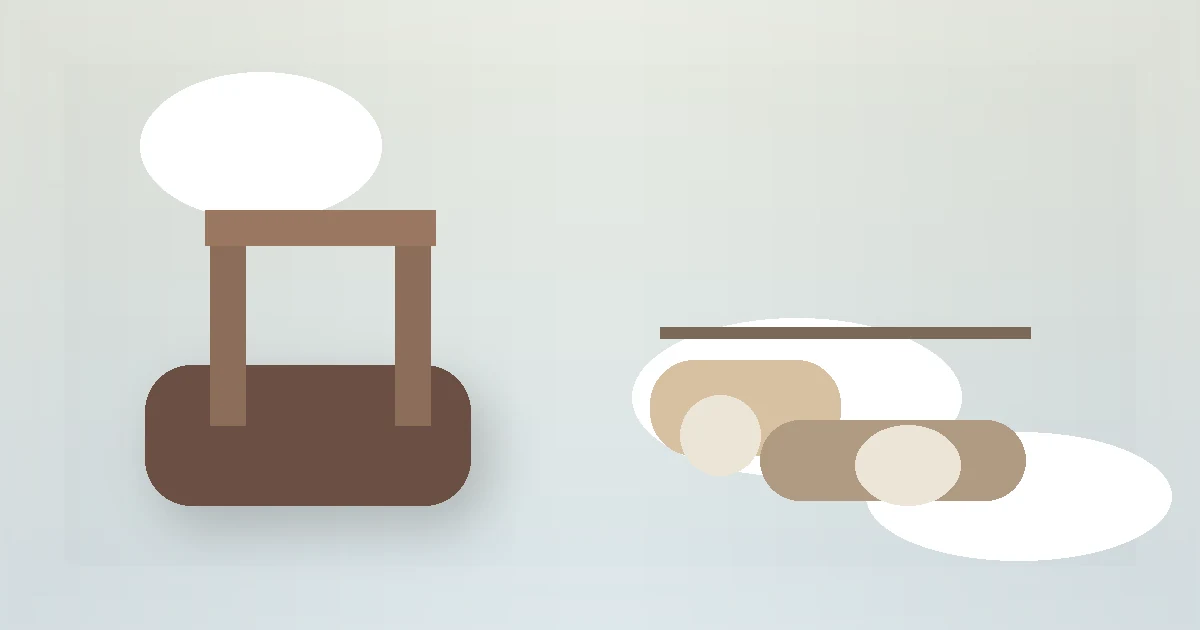 Chair Exercises for Beginners guide visual with a chair, walking shoes, and support surface.