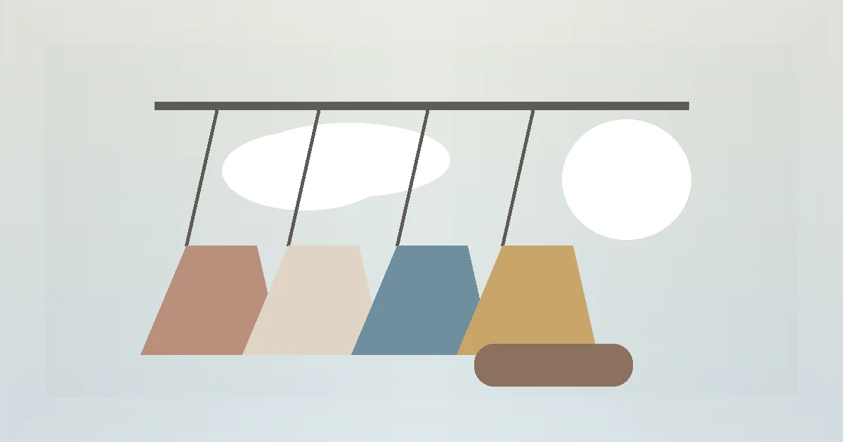 Closet Basics After 60 guide visual with a simple closet rack and comfortable shoes.