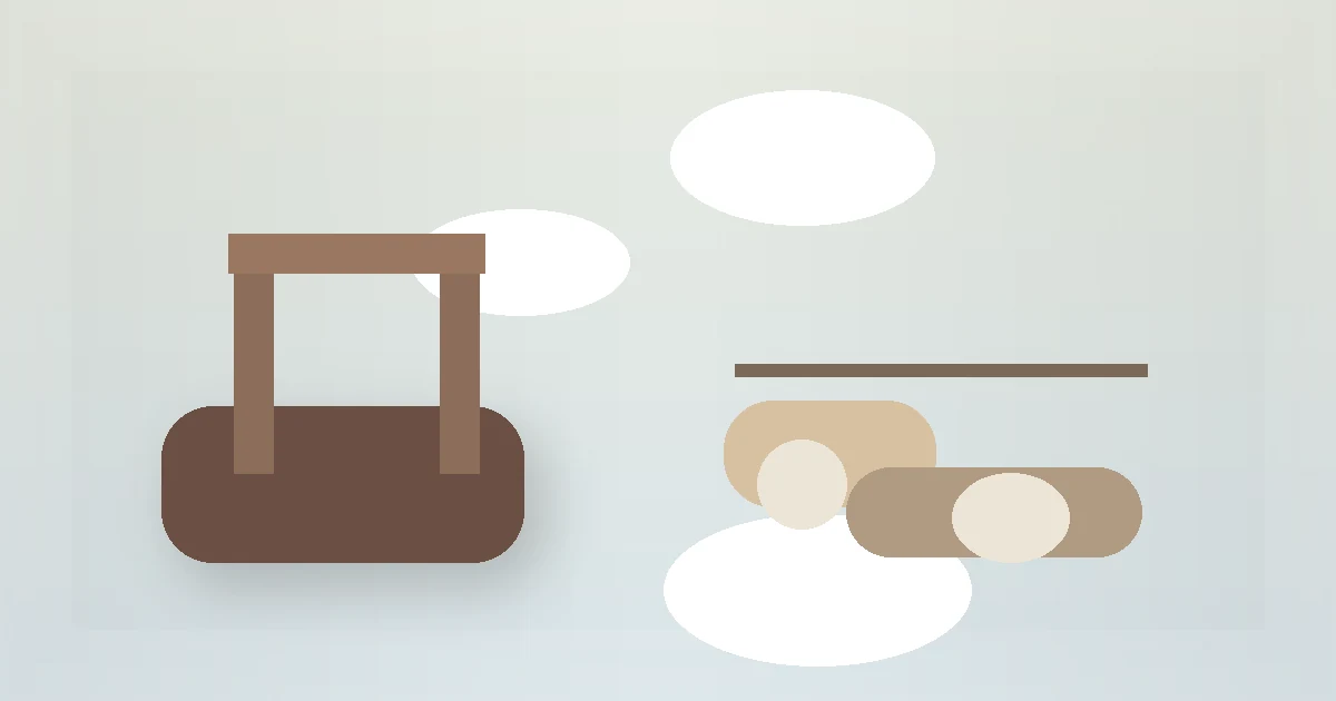 Fall Prevention Habits at Home guide visual with a chair, walking shoes, and support surface.