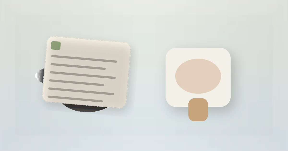 Home Safety Checklist for Older Adults guide visual with a notebook and home routine items on a clear table.