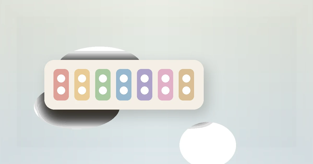 Organizing Medications Safely at Home guide visual with a weekly medication organizer on a clear table.